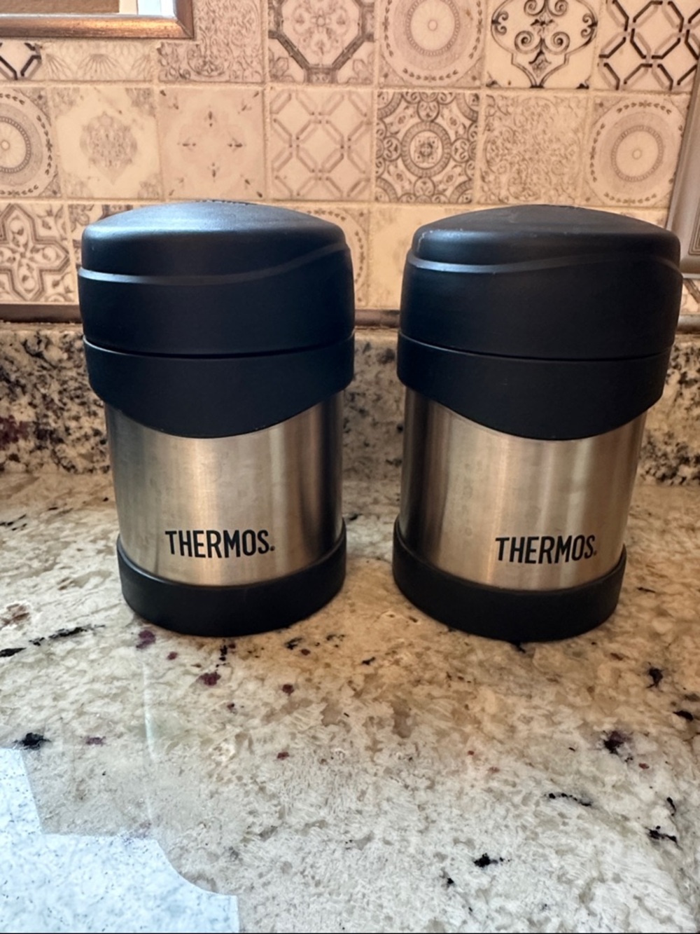 Set of 2 Thermos Stainless Steel 10oz Vacuum Insulated Food Jars